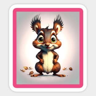 Cute Squirrel Sticker